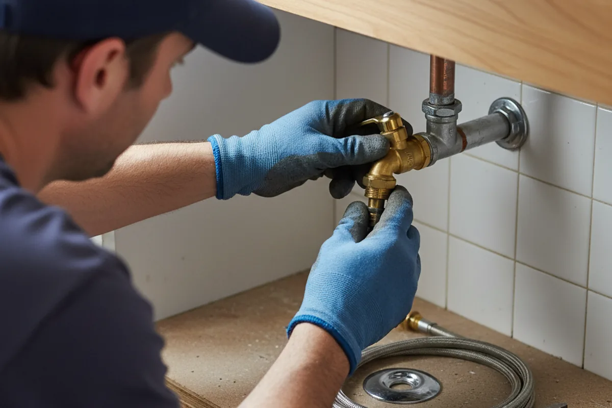 Shutoff valve and fitting work during Emergency Plumbing in Smithville